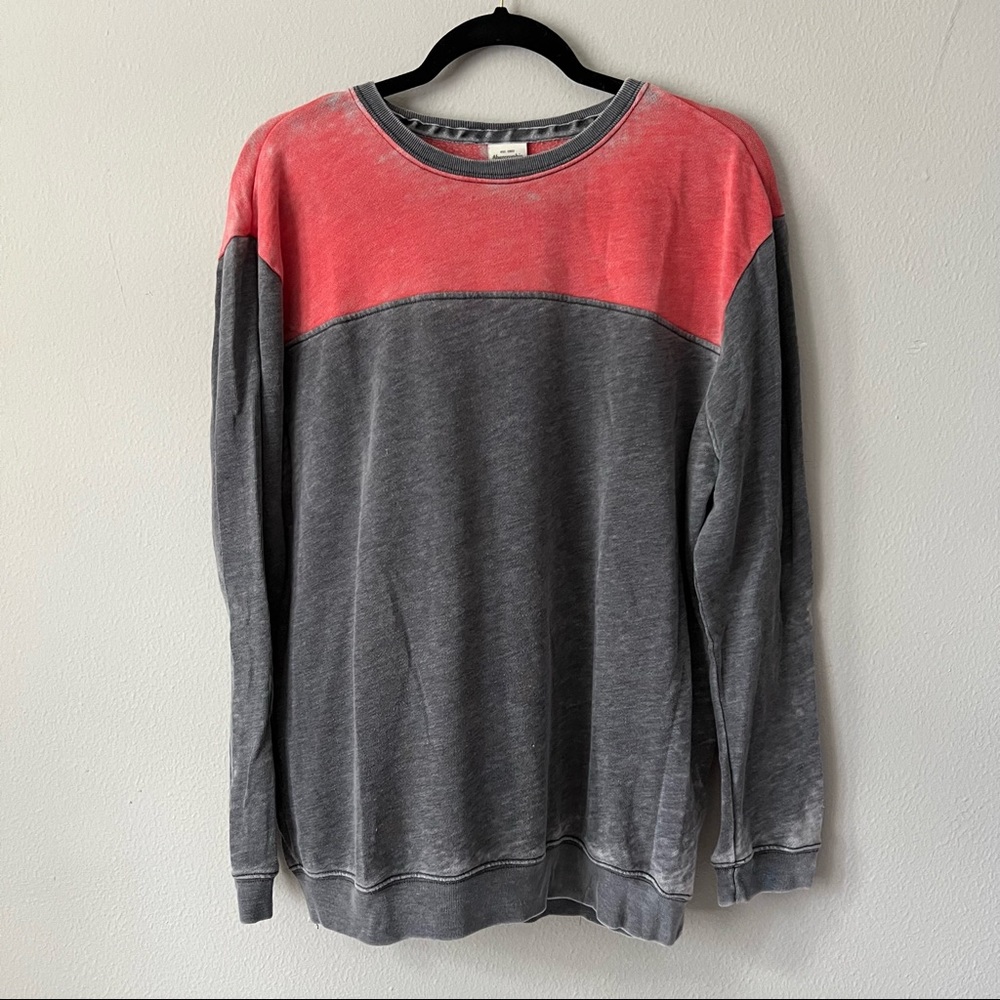 abercrombie two tone sweatshirt